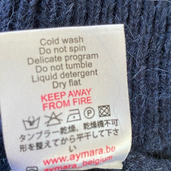 COPY - Aymara Baby Alpaca Wool Chunky Crewneck Sweater Size M - Picture 10 of 10